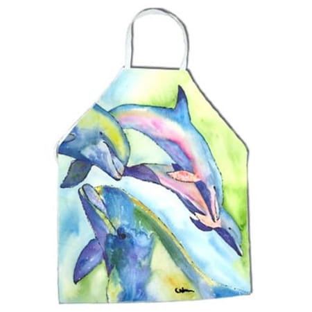 Carolines Treasures Carolines Treasures 8548APRON Dolphin Apron - 27 x 31 in. 8548APRON